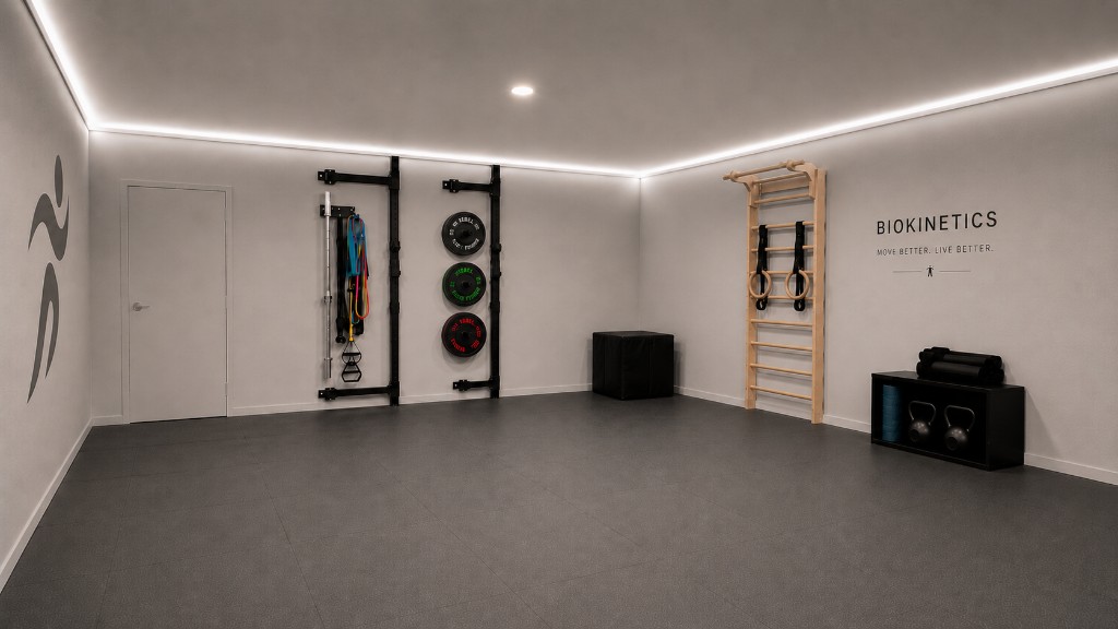 Interior of the Form Kinetics private biokinetics studio in Bloubergstrand